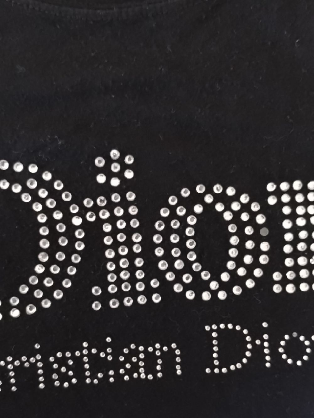 Christian Dior Black Tee with Signature Label - Picture 13 of 16